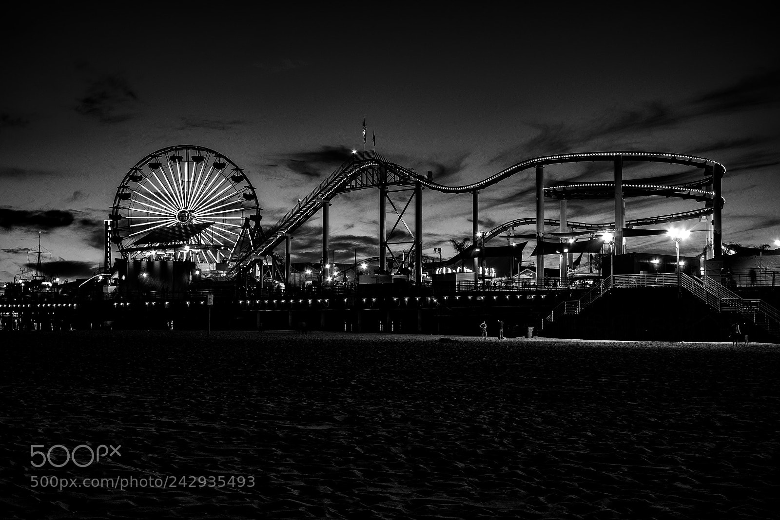 Panasonic Lumix DMC-GX7 sample photo. Santa monica pier photography