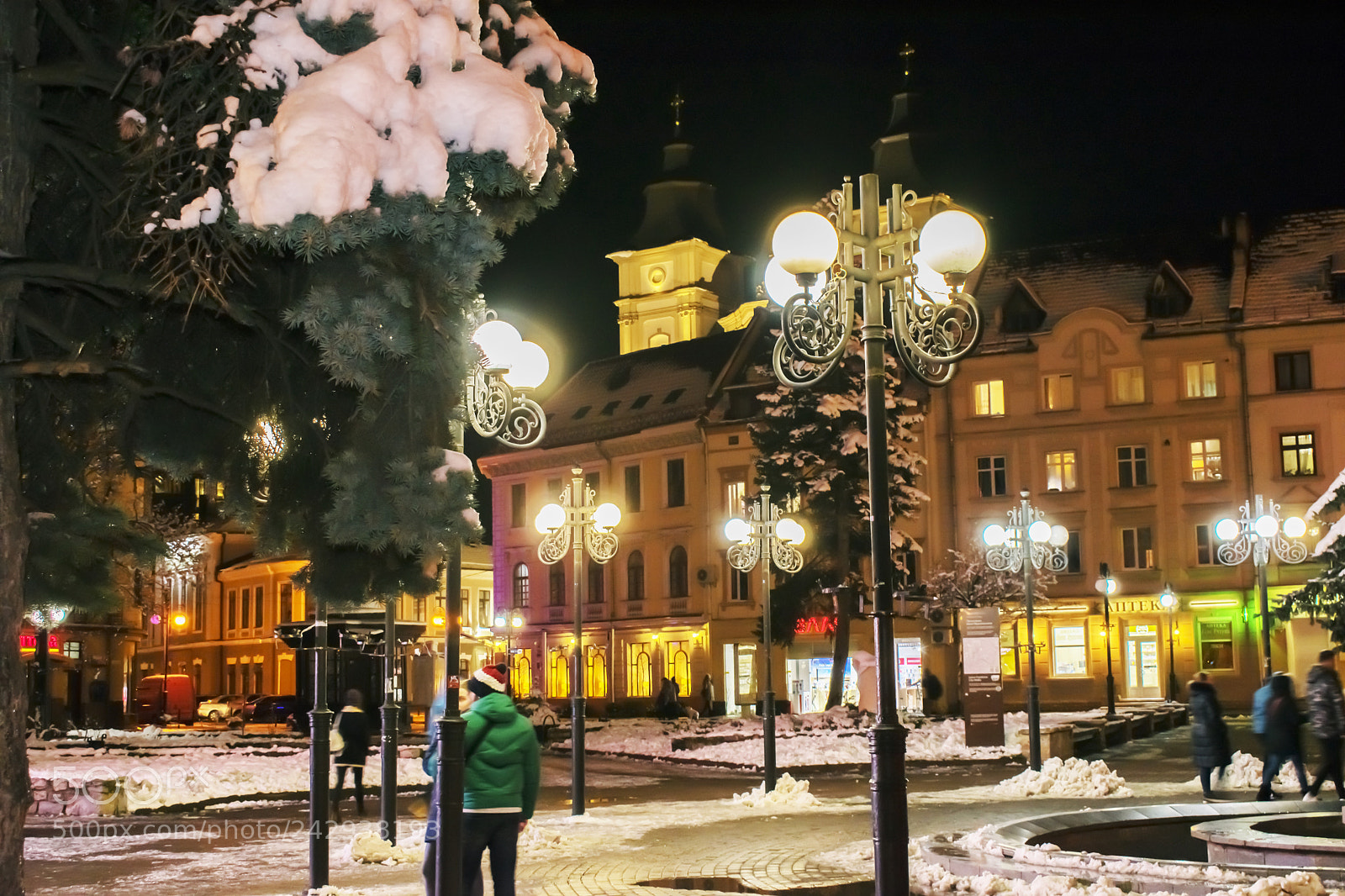 Nikon D3300 sample photo. Winter cityscape at night photography
