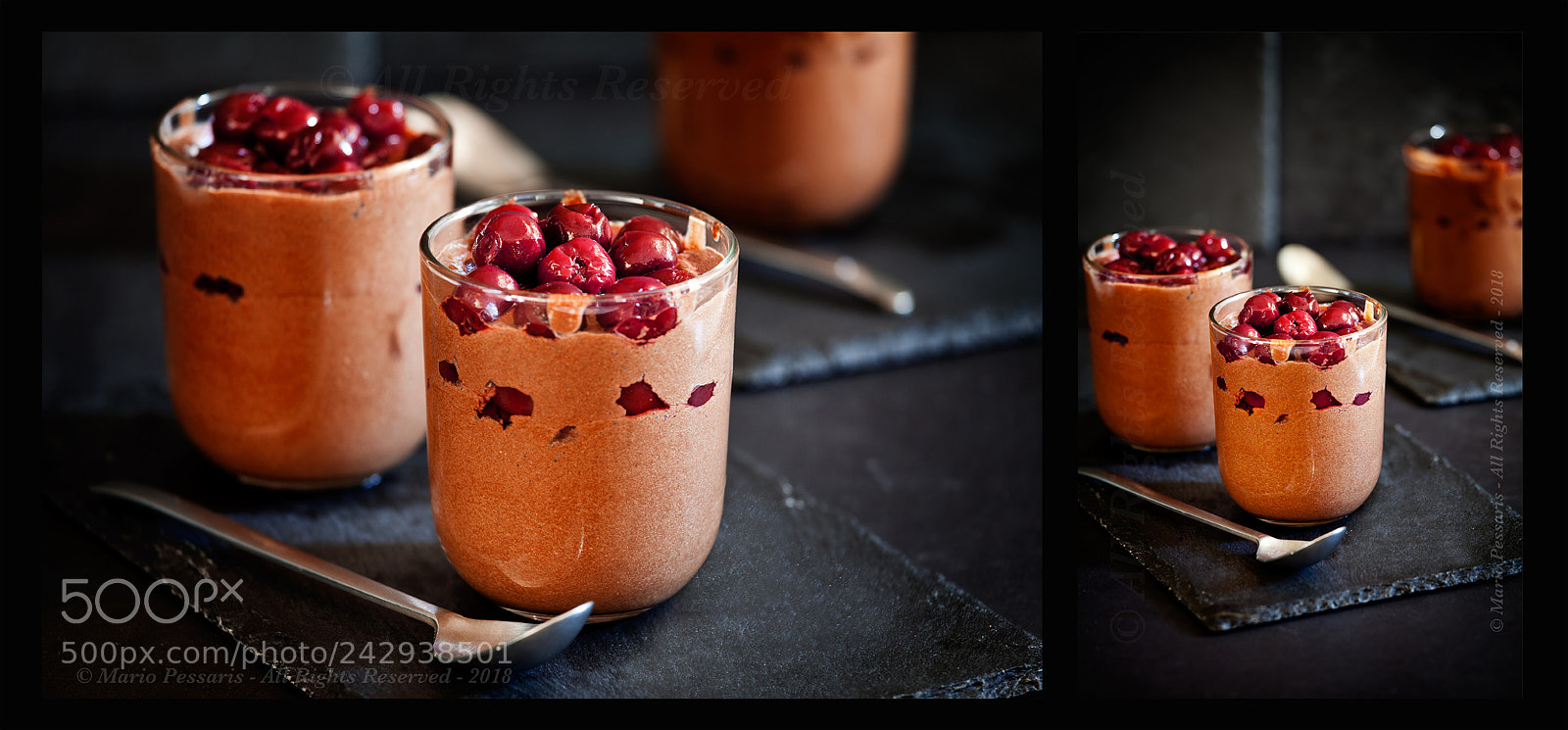 Canon EOS 5D Mark II sample photo. Homemade chocolate mousse photography