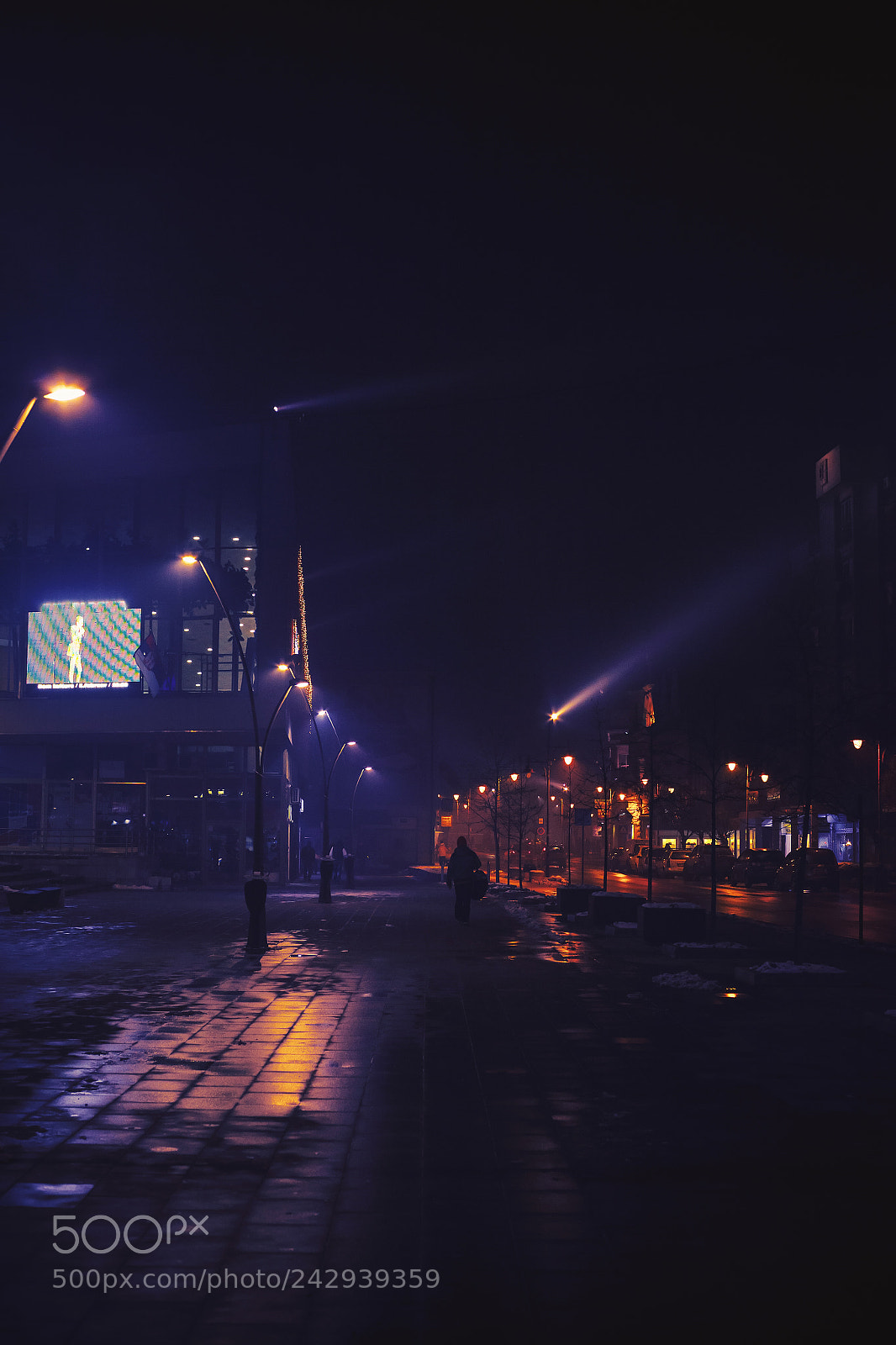 Canon EOS 5D Mark II sample photo. Little city at night photography