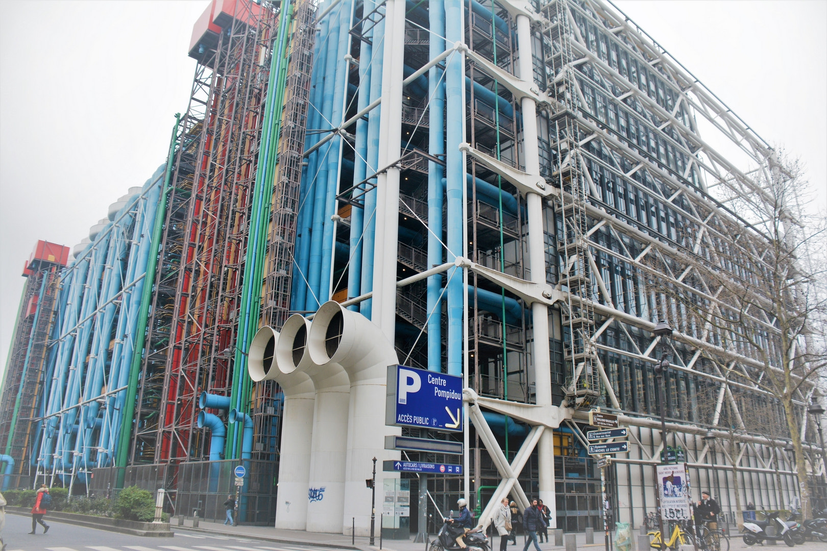 Nikon D7100 sample photo. Paris beaubourg photography