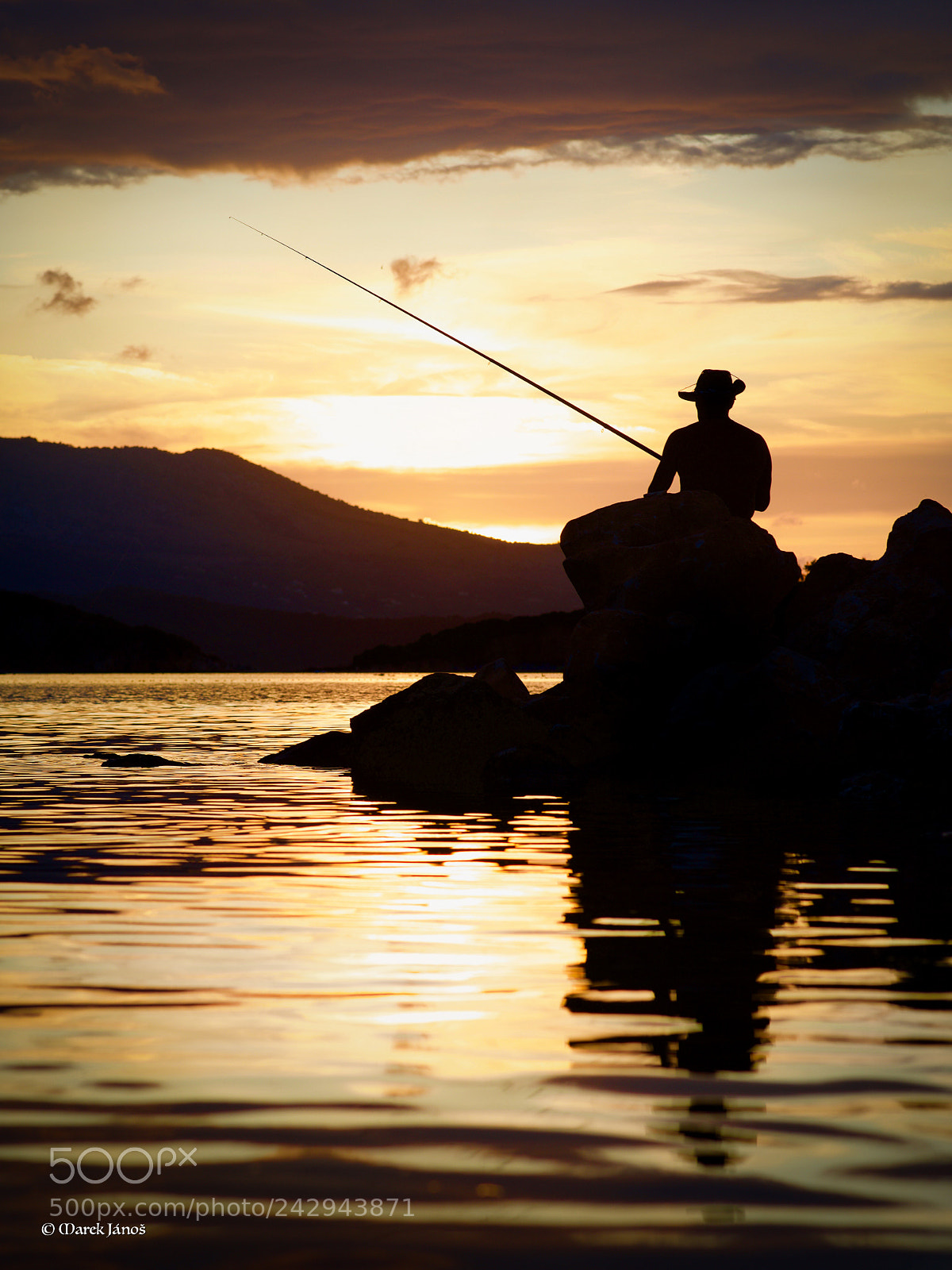 Nikon D800 sample photo. Albanian fisherman at sunset photography