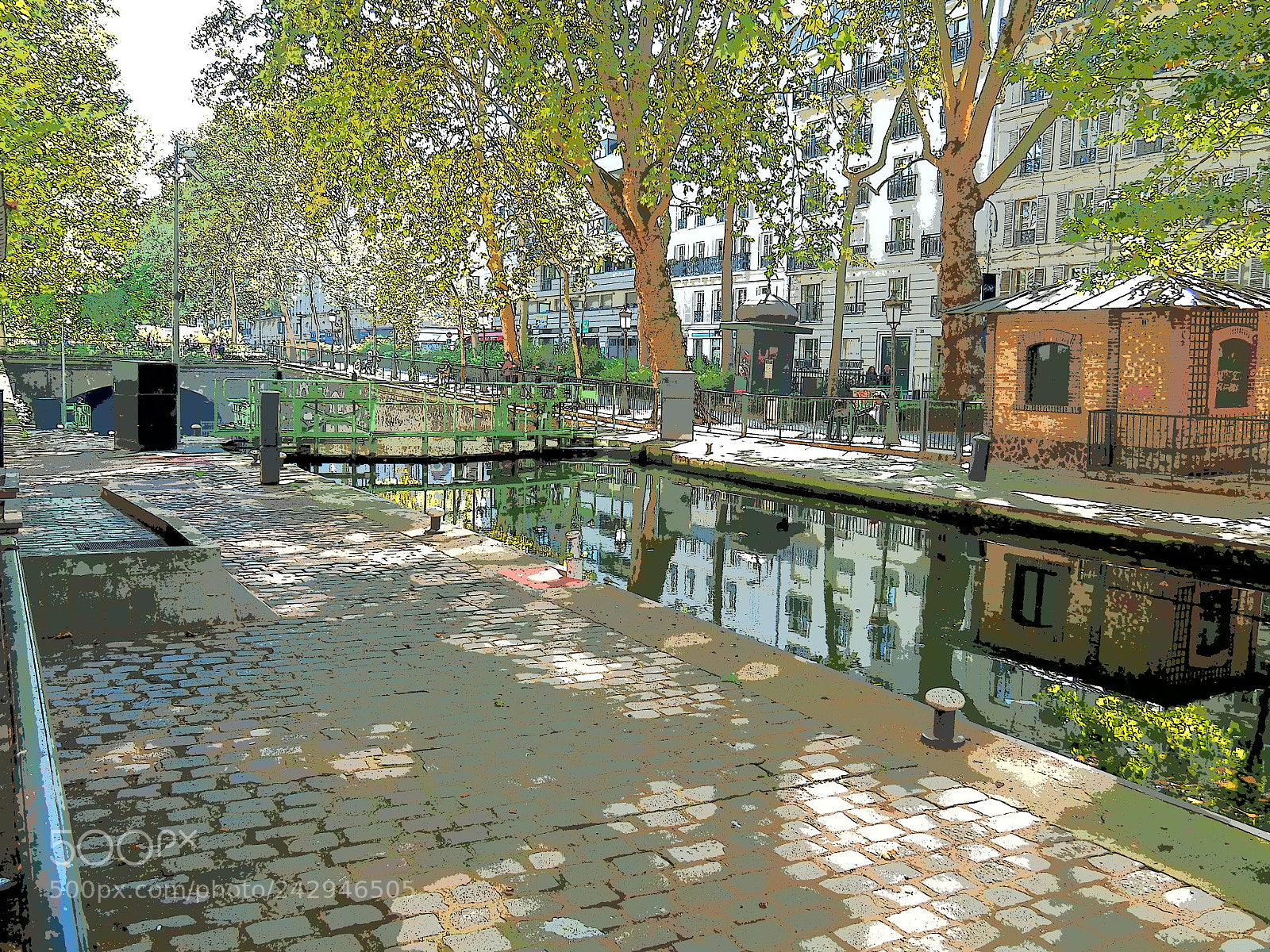 Olympus OM-D E-M5 II sample photo. Canal saint-martin, paris photography