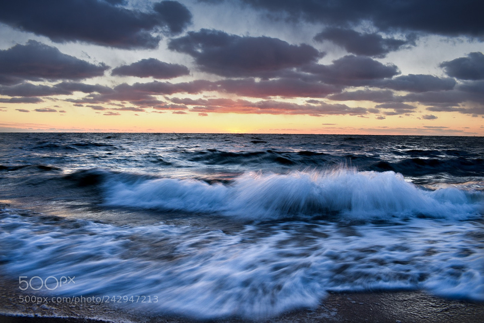 Nikon D3400 sample photo. Sunset waves photography