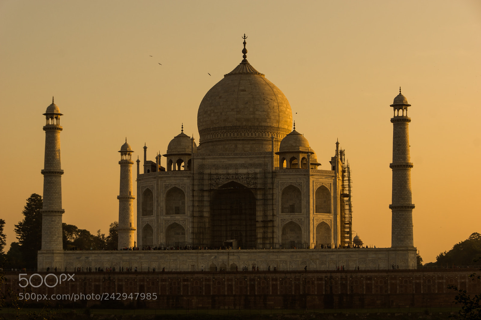 Sony SLT-A65 (SLT-A65V) sample photo. Sunset at tajmahal photography