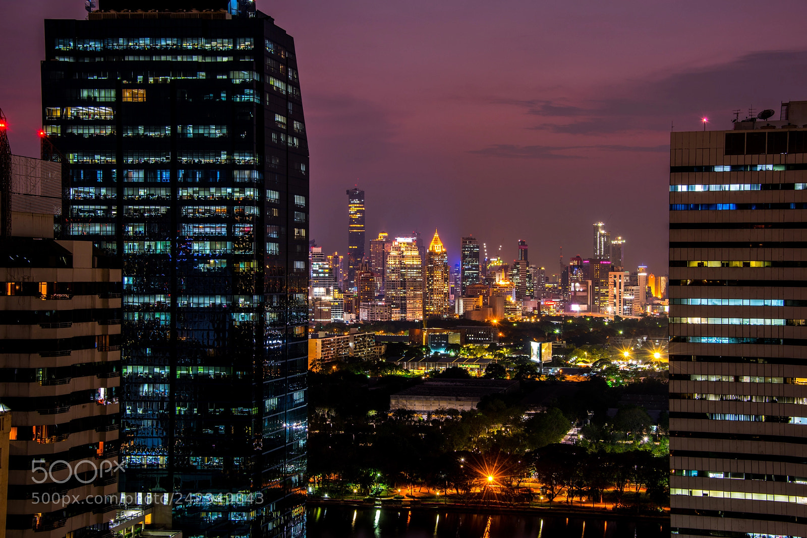Nikon D810 sample photo. Bangkok at sunset photography