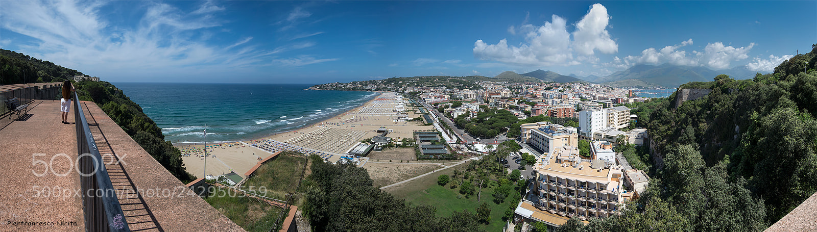 Nikon D610 sample photo. Gaeta pano photography