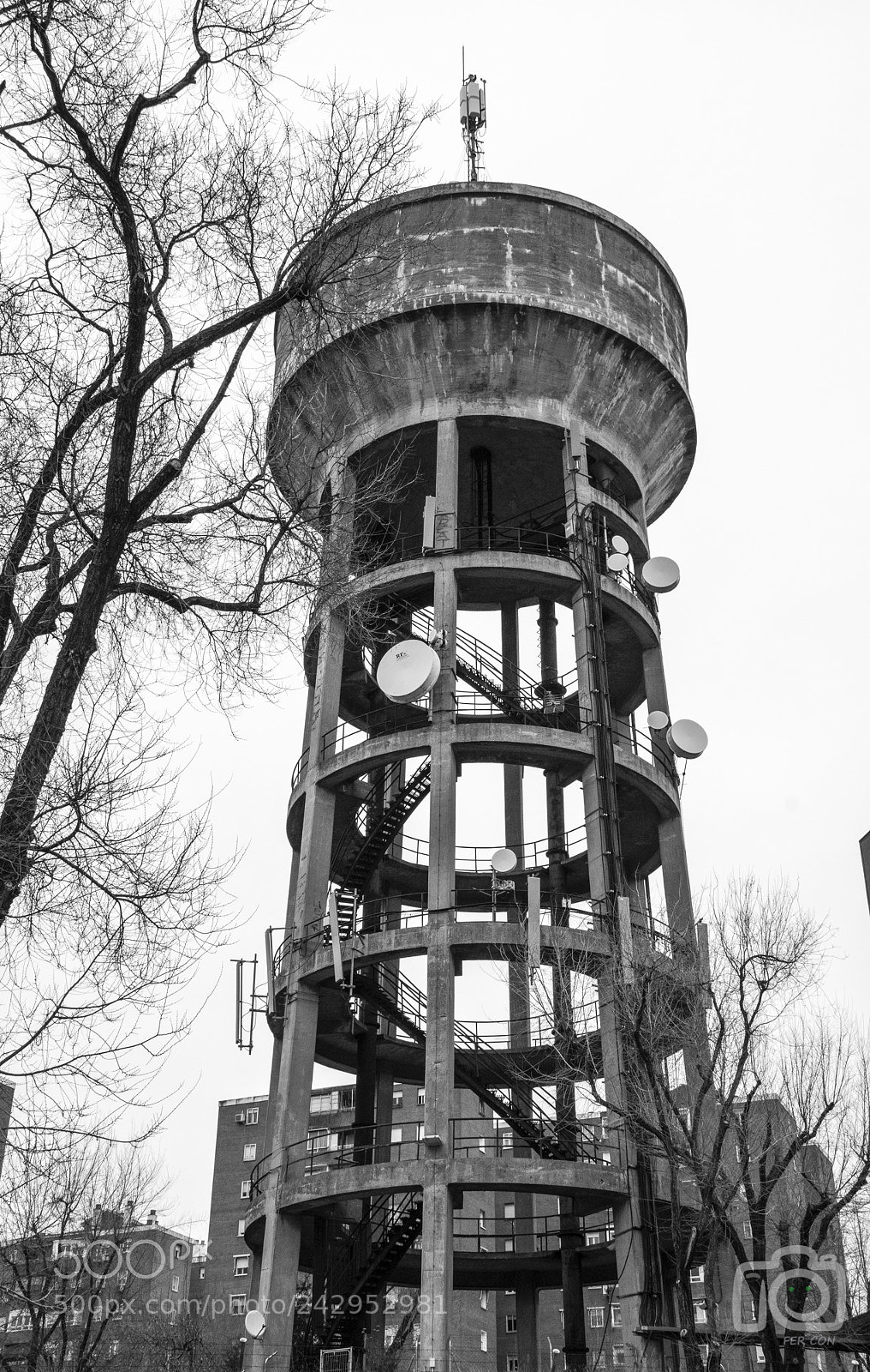 Nikon D7100 sample photo. Old water tower · take 2 · photography