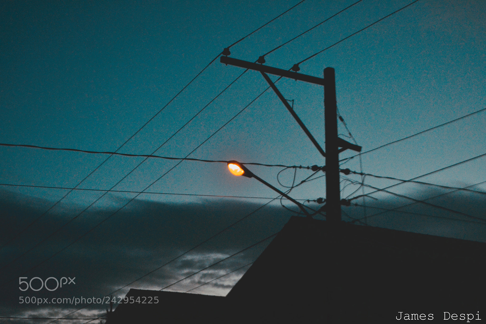Nikon D3100 sample photo. Dark sky with street photography