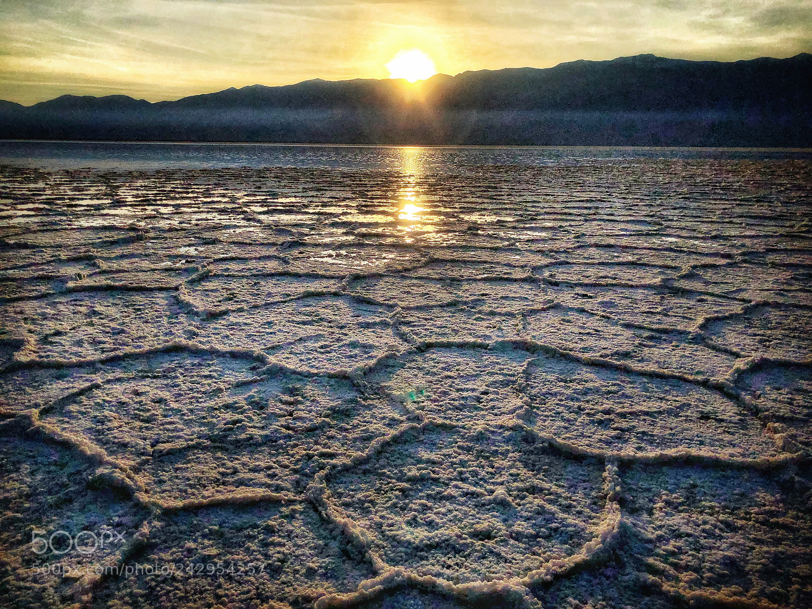 Apple iPhone X sample photo. Sunset, badwater, death valley photography