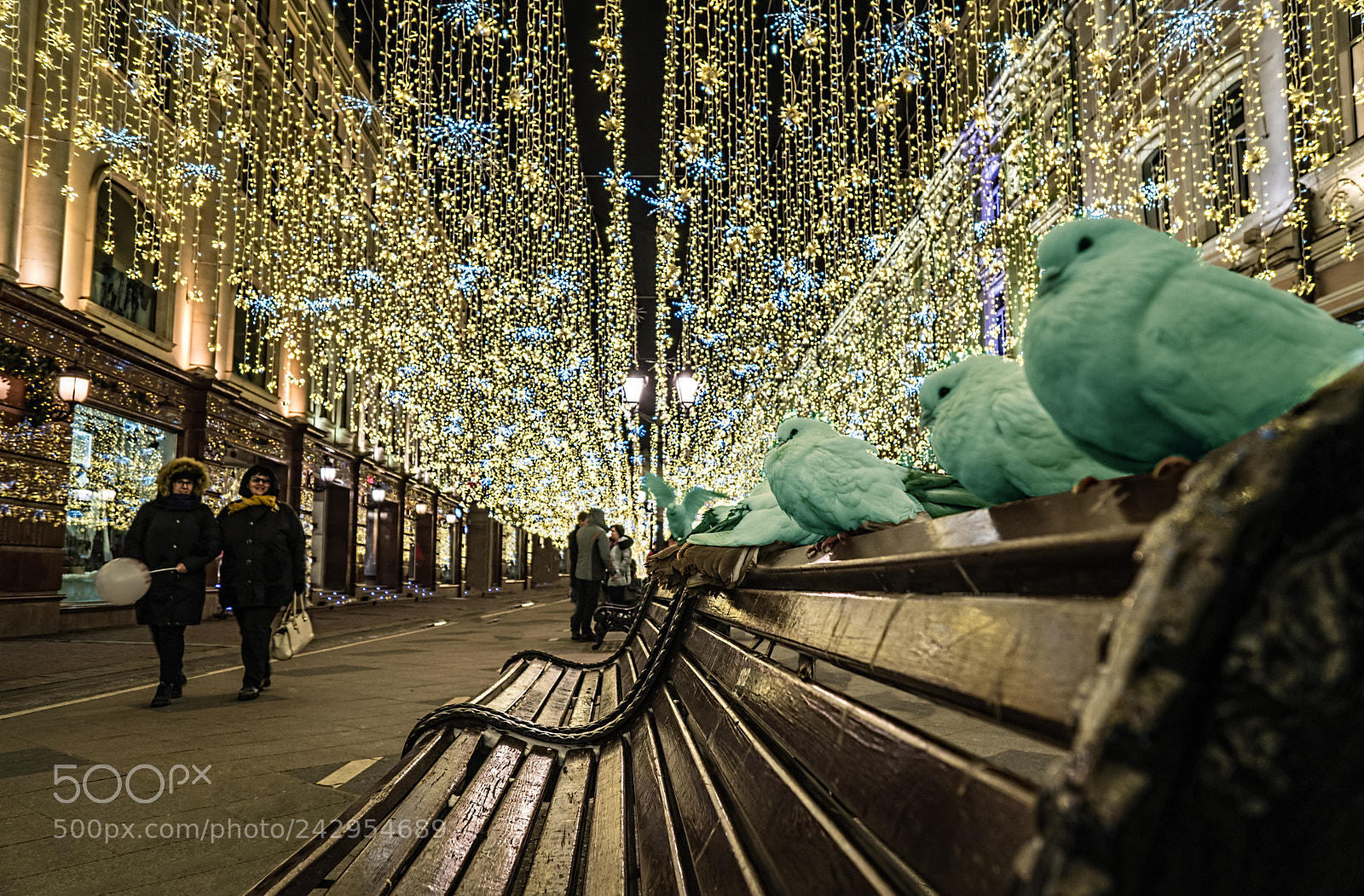 Sony a6300 sample photo. New year in moscow photography