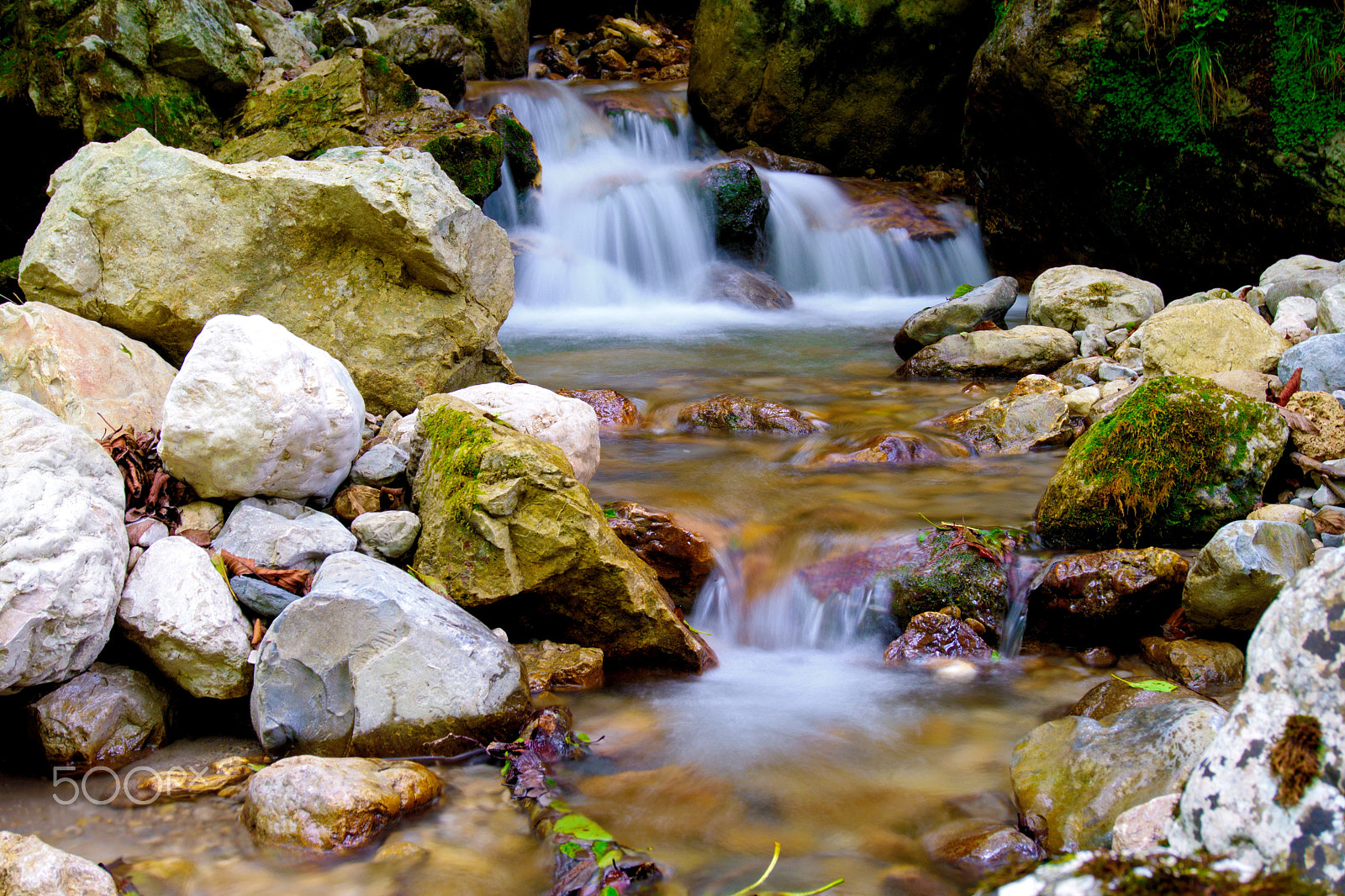 Sony a6300 + Sony E 18-50mm F4-5.6 sample photo. Tiny waterfall in samegrelo, georgia photography