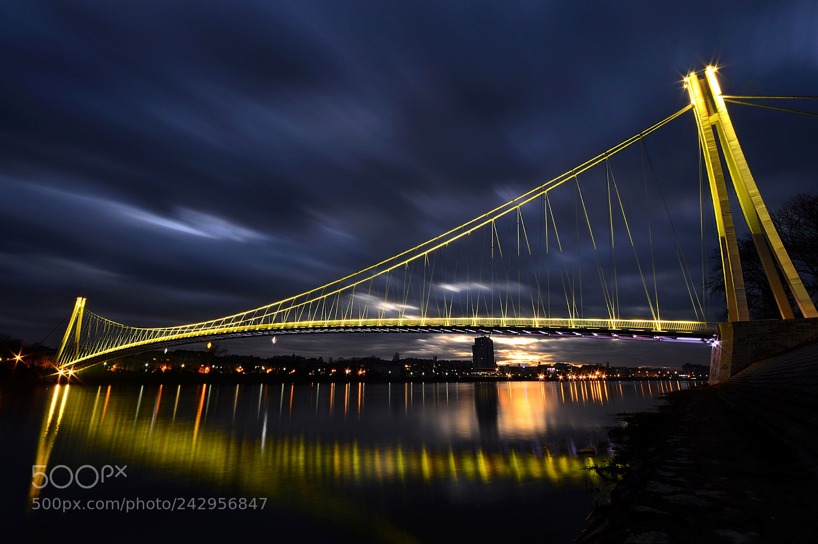 Nikon D3200 sample photo. Cable stayed bridge photography
