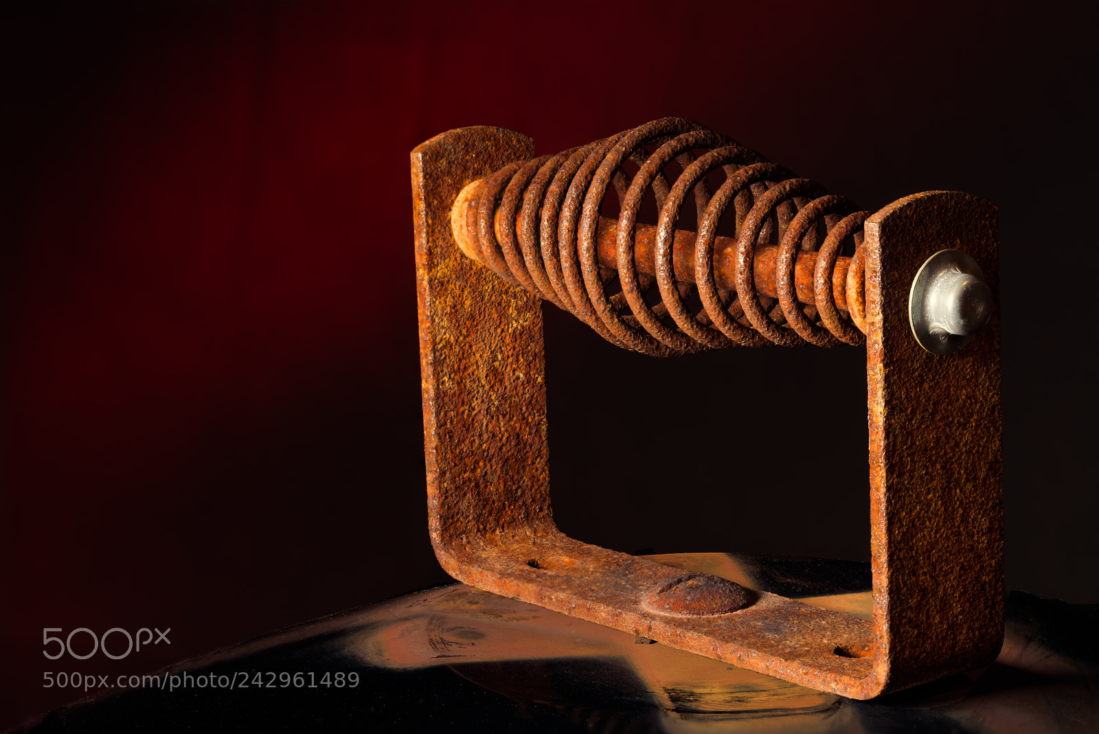 Nikon D810 sample photo. Rusty handle photography