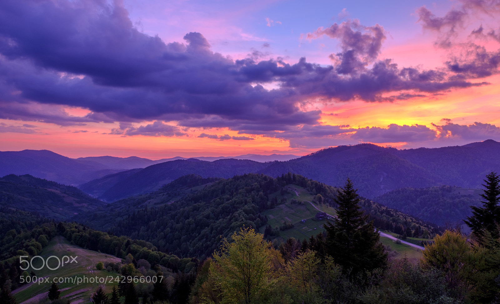 Fujifilm X-Pro2 sample photo. Evening in the carpathians photography