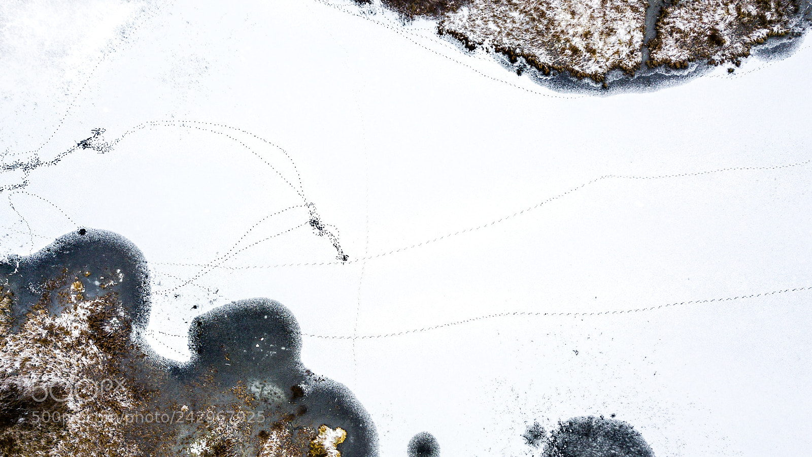 DJI FC220 sample photo. Frozen lake photography