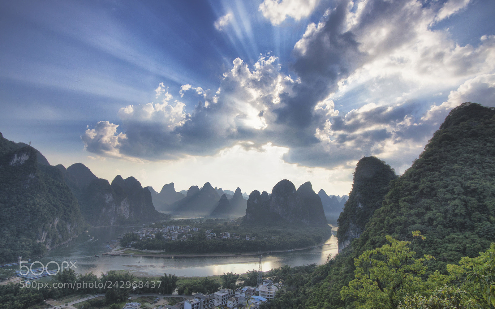 Canon EOS 50D sample photo. Li river bend photography