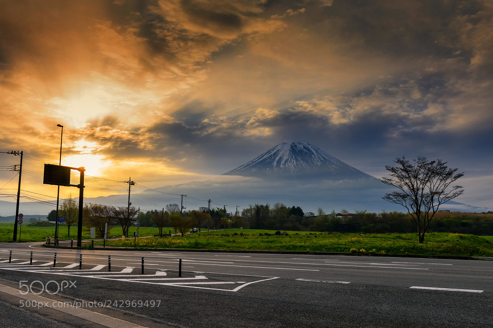 Nikon D810 sample photo. Mount fuji against sunrise photography