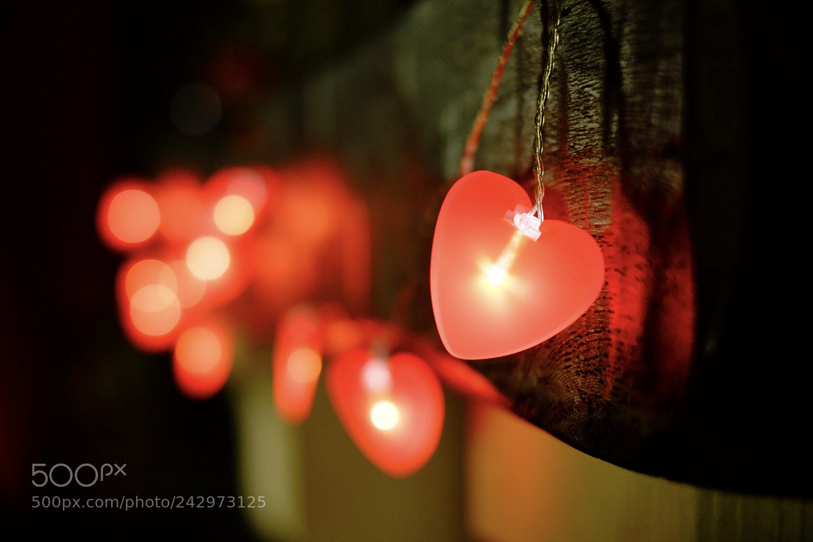 Fujifilm X-M1 sample photo. Red heart shared lights photography