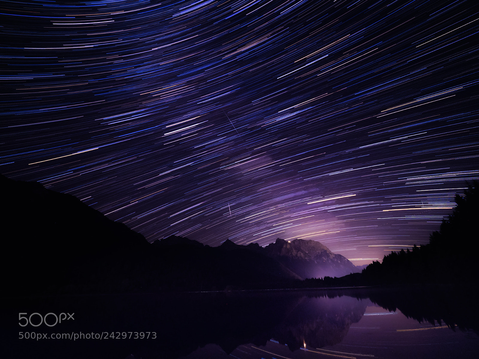 Olympus OM-D E-M1 sample photo. Star trails photography