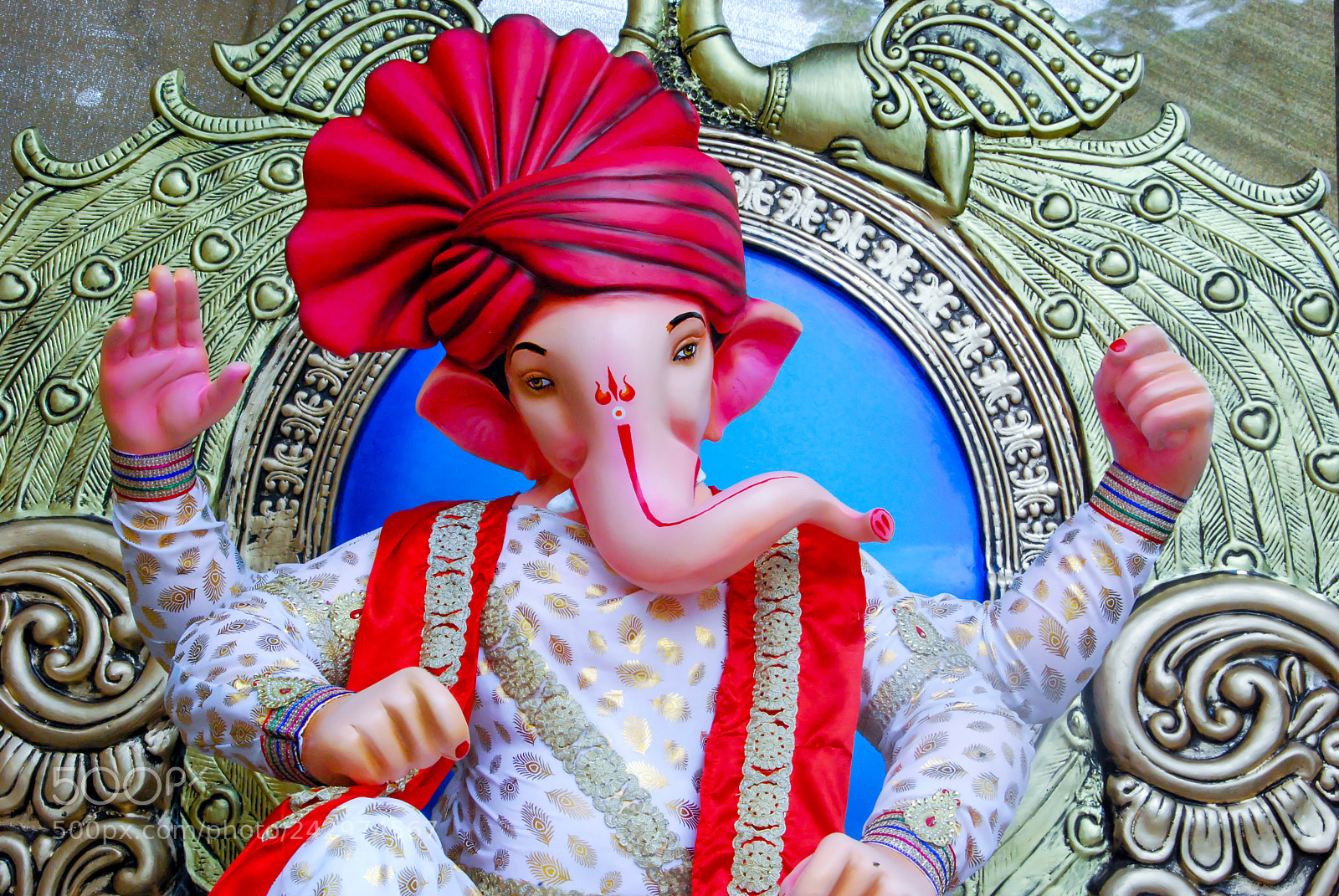 Nikon D40X sample photo. Lord ganapati statue photography