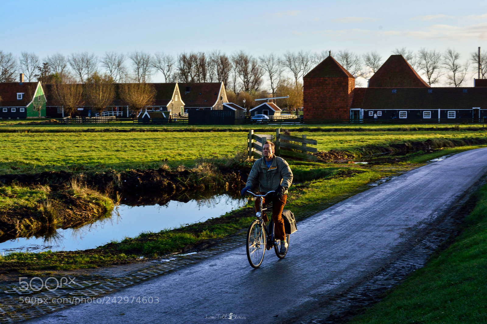 Nikon D5200 sample photo. Bicycle rider in netherlands photography
