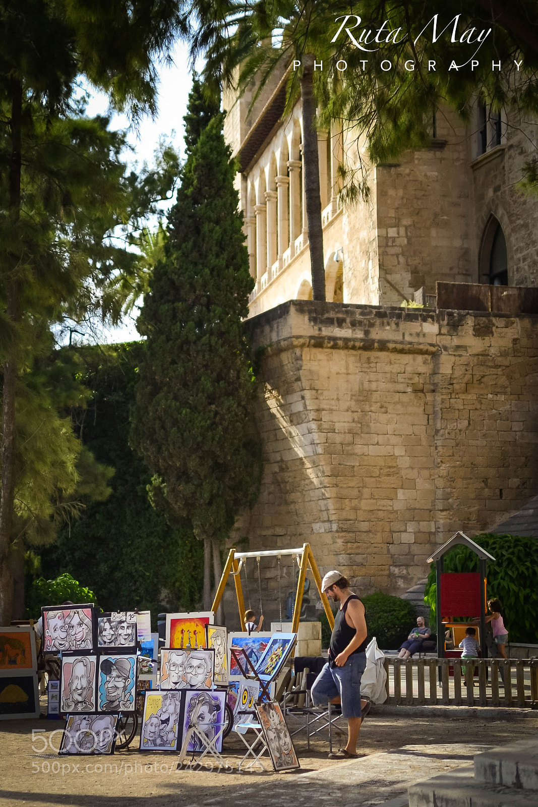 Nikon D3100 sample photo. Street artist in palma photography