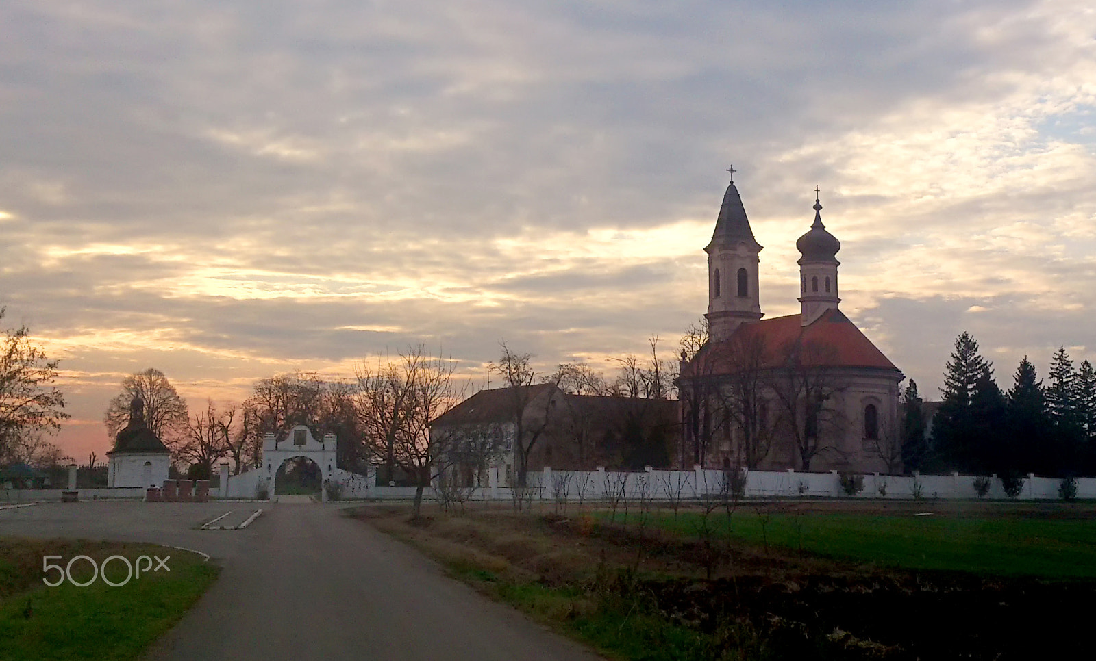 Sony Ericsson Xperia S sample photo. Monastery in sunset photography