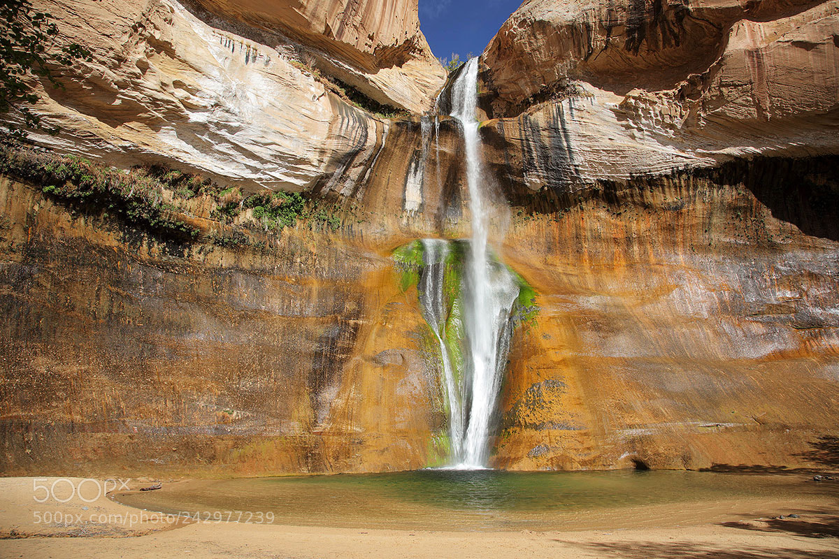 Canon EOS 5DS R sample photo. Calf creek falls in photography