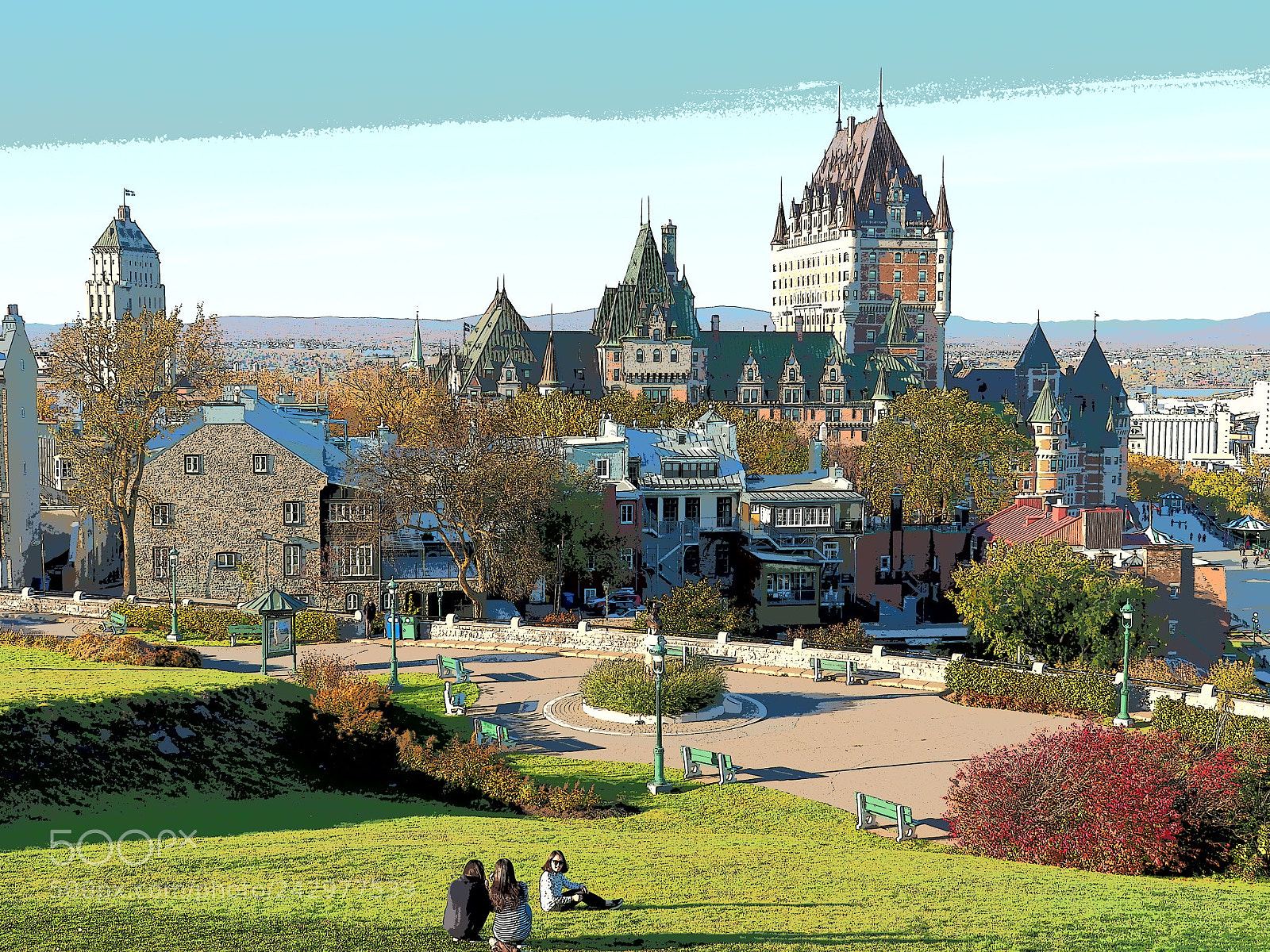 Olympus OM-D E-M5 II sample photo. Chateau frontenac photography