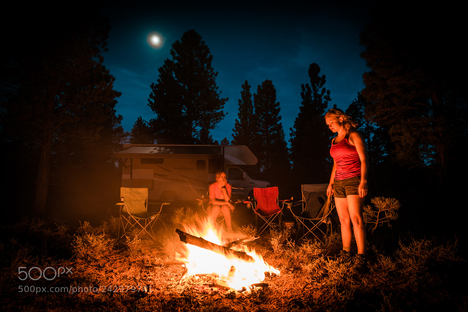 Nikon D600 sample photo. Around the camp fire photography