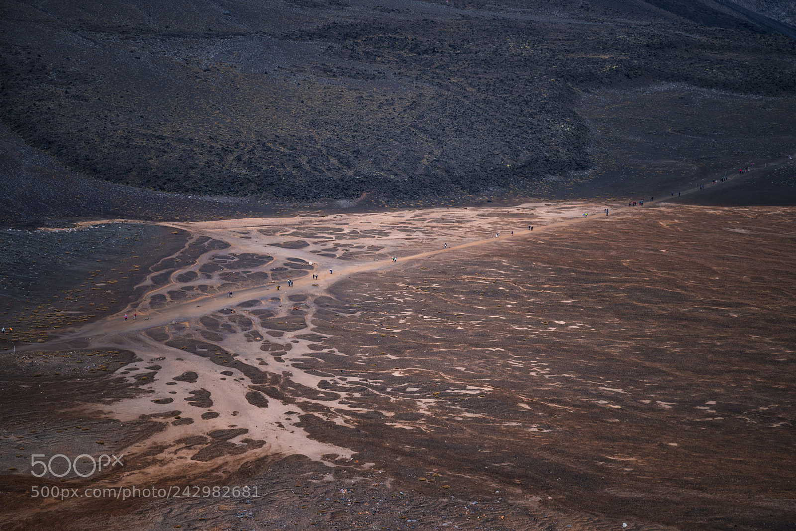 Pentax K-1 sample photo. People at tongariro crossing photography