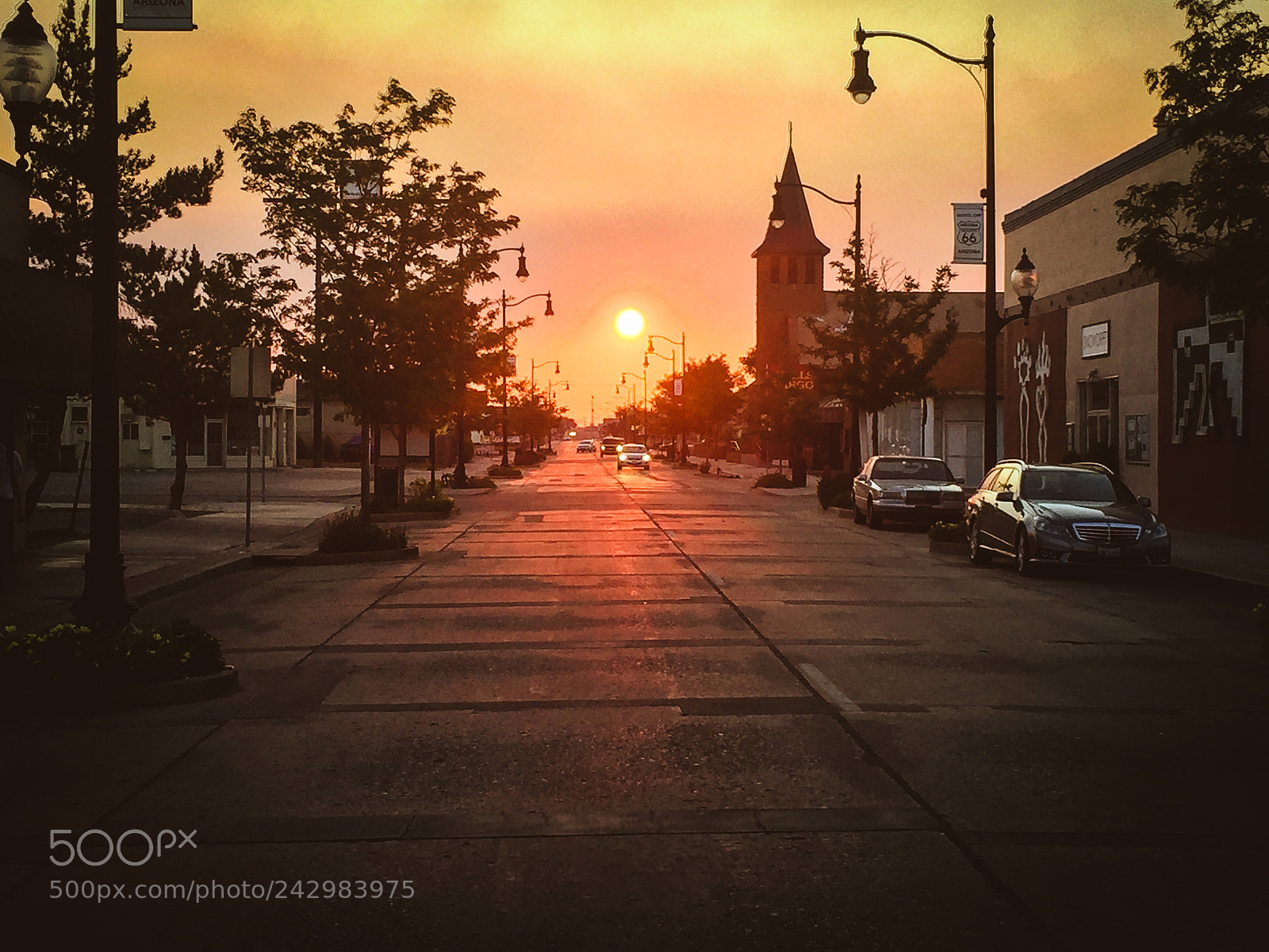 Apple iPhone 6 Plus sample photo. Sunset on a corner photography