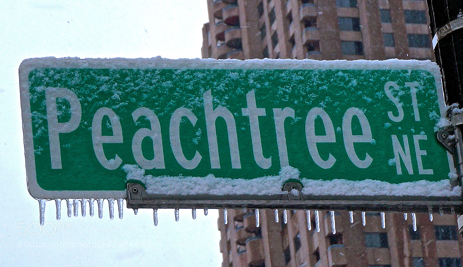 Sony Alpha NEX-3N sample photo. Peachtree is icy photography