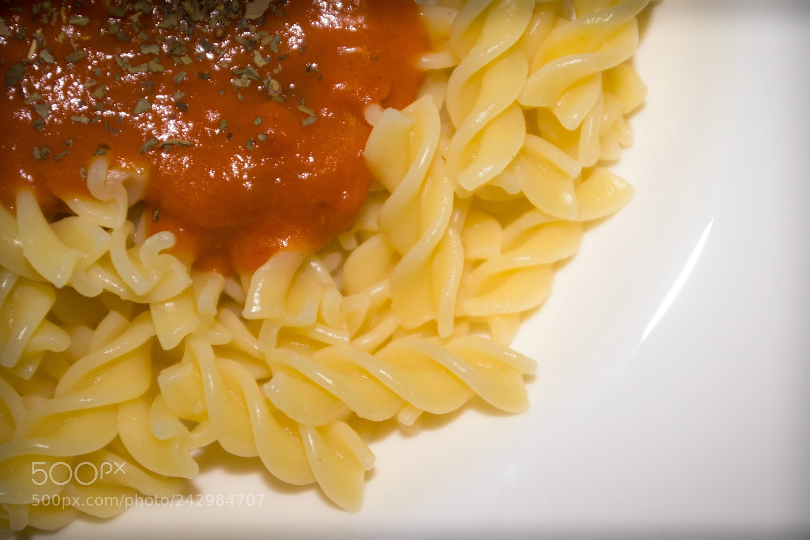 Pentax K100D sample photo. Pasta photography