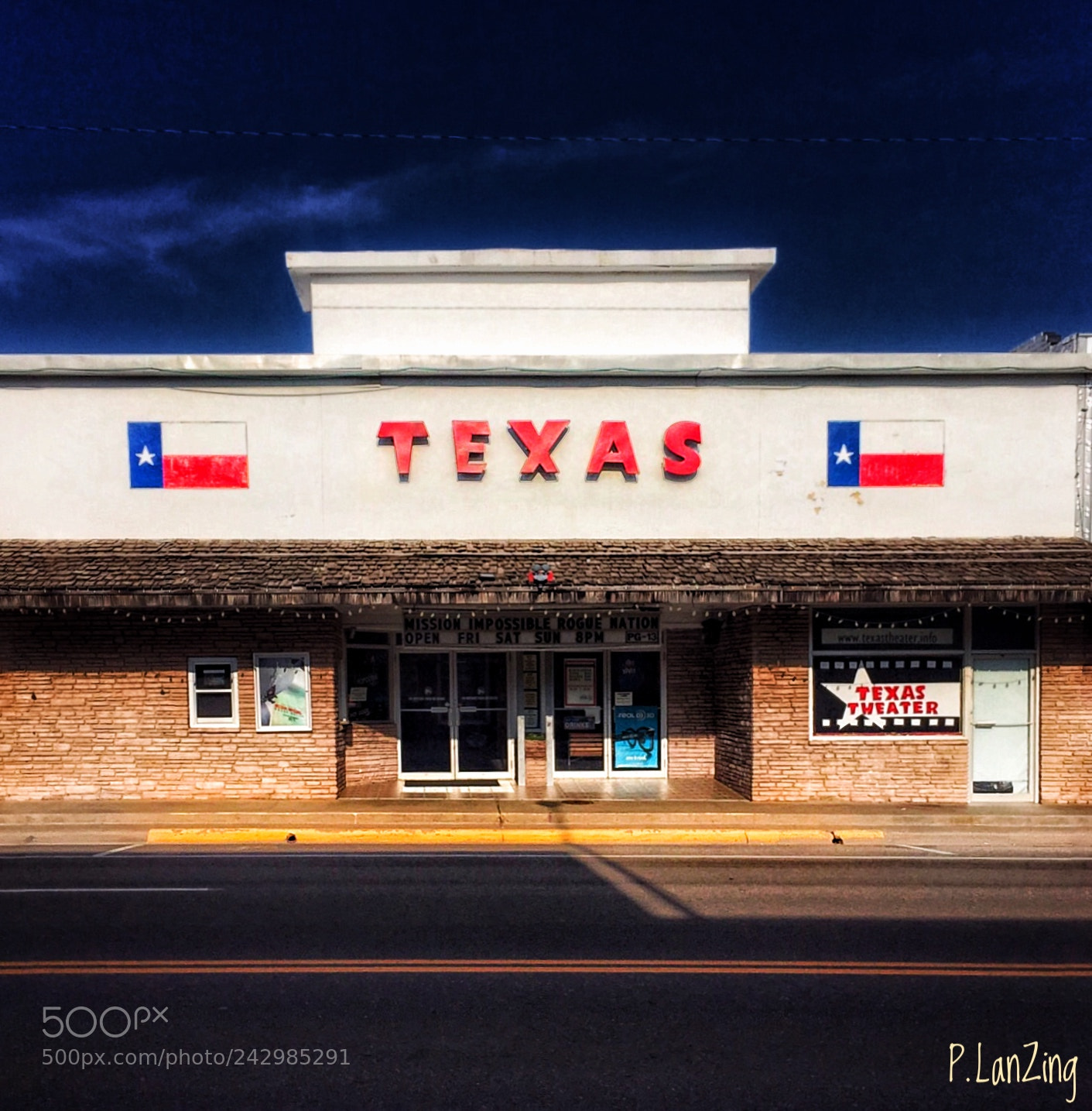 Apple iPhone 6 sample photo. The texas theater, shamrock photography