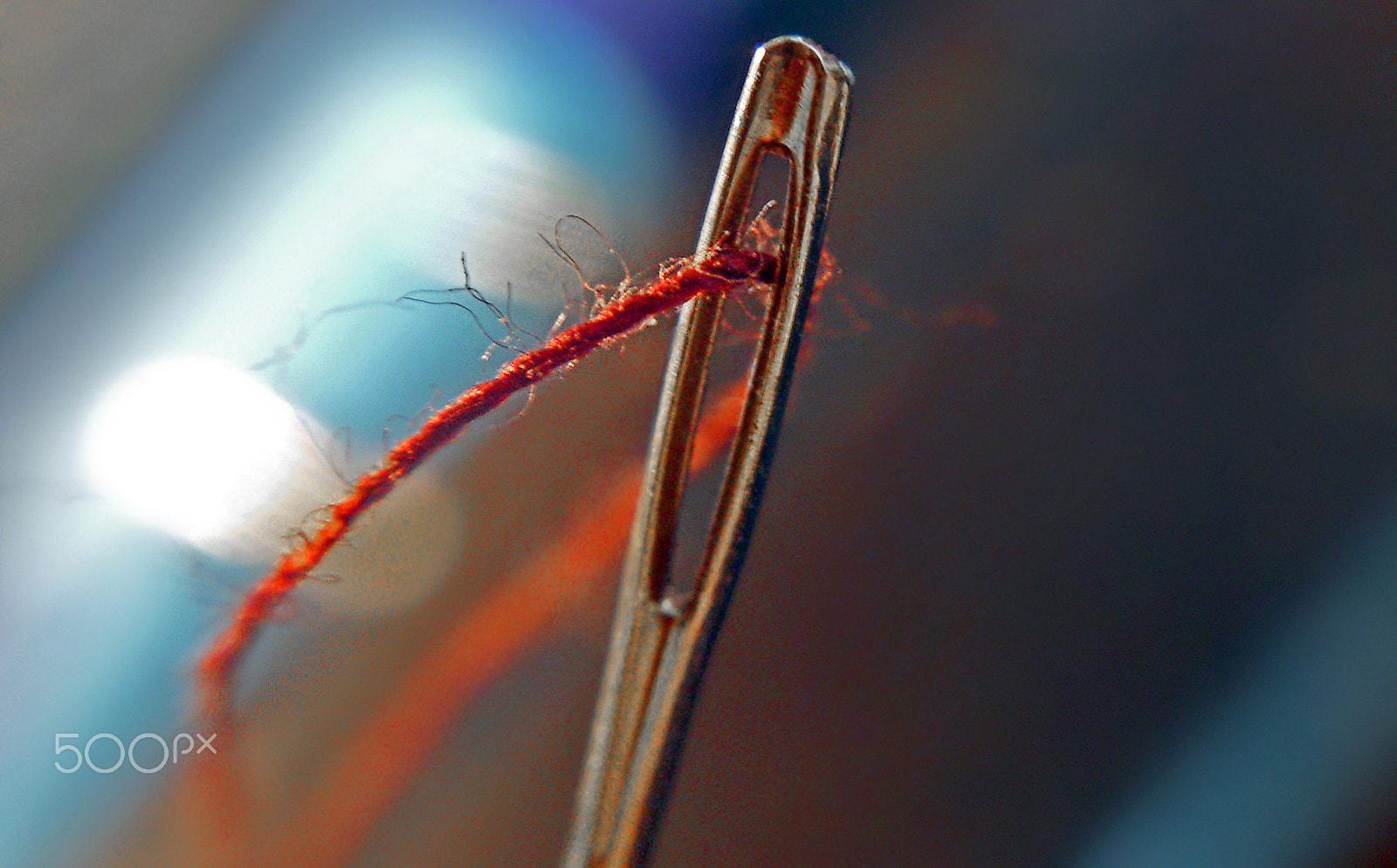 Sony Ericsson Xperia S sample photo. Needle and thread photography