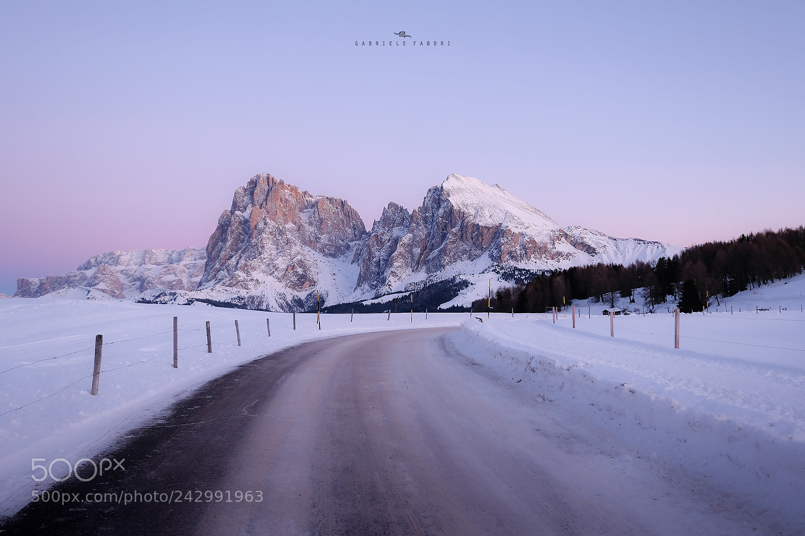 Fujifilm X-T2 sample photo. Frozen road photography