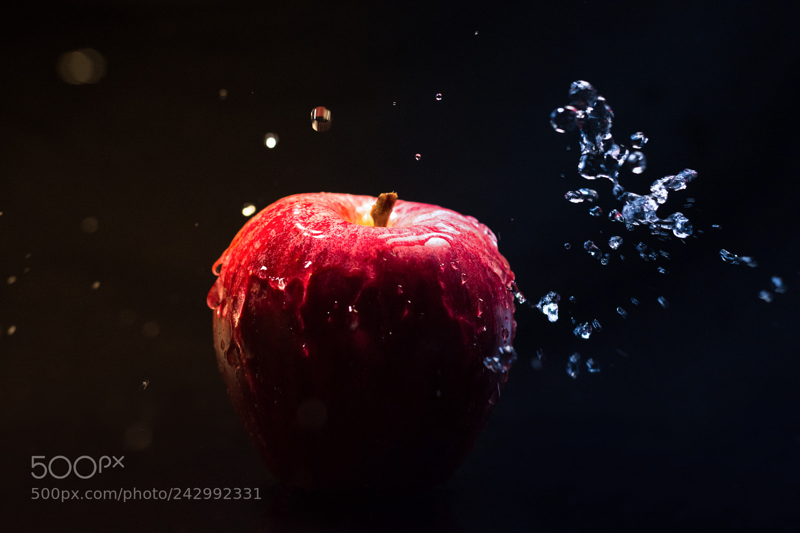 Nikon D7200 sample photo. Fresh apple splash photography