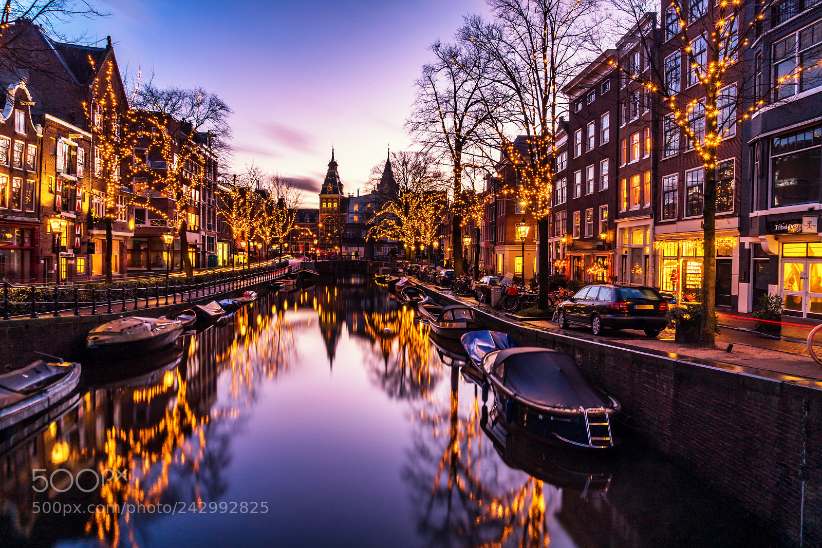 Sony a7 II sample photo. Magical evening in amsterdam photography