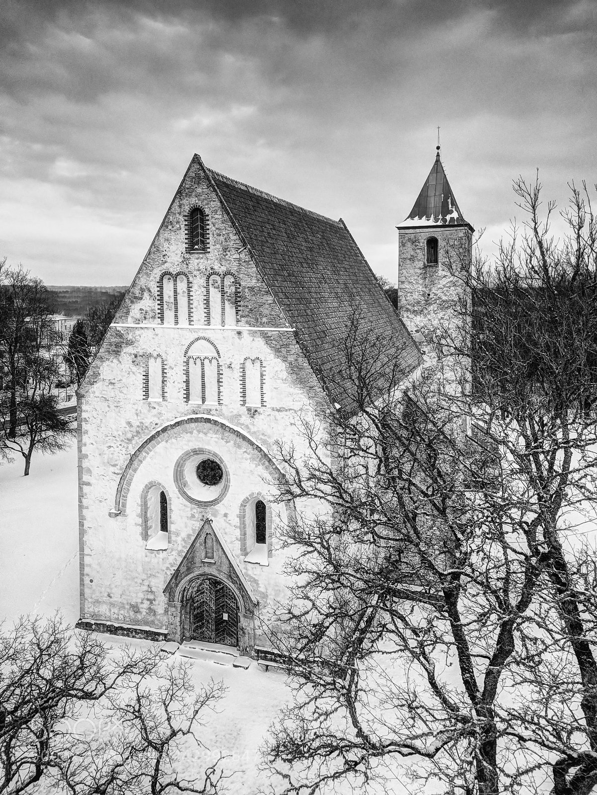 DJI FC220 sample photo. Valjala church photography