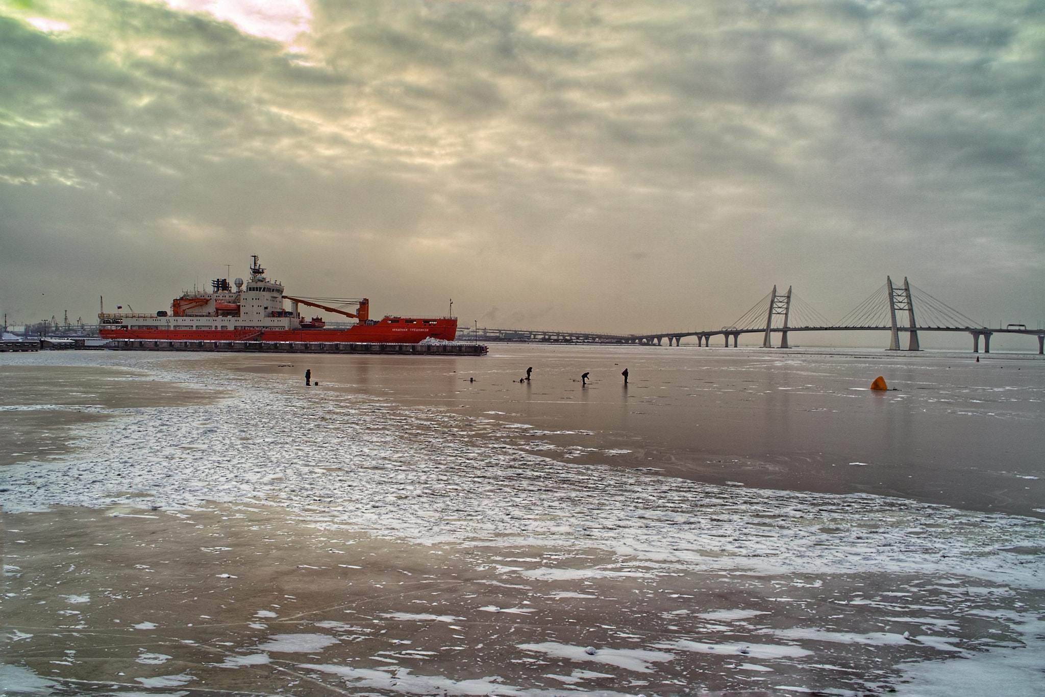 Sigma DP1s sample photo. Fishing on the ice photography