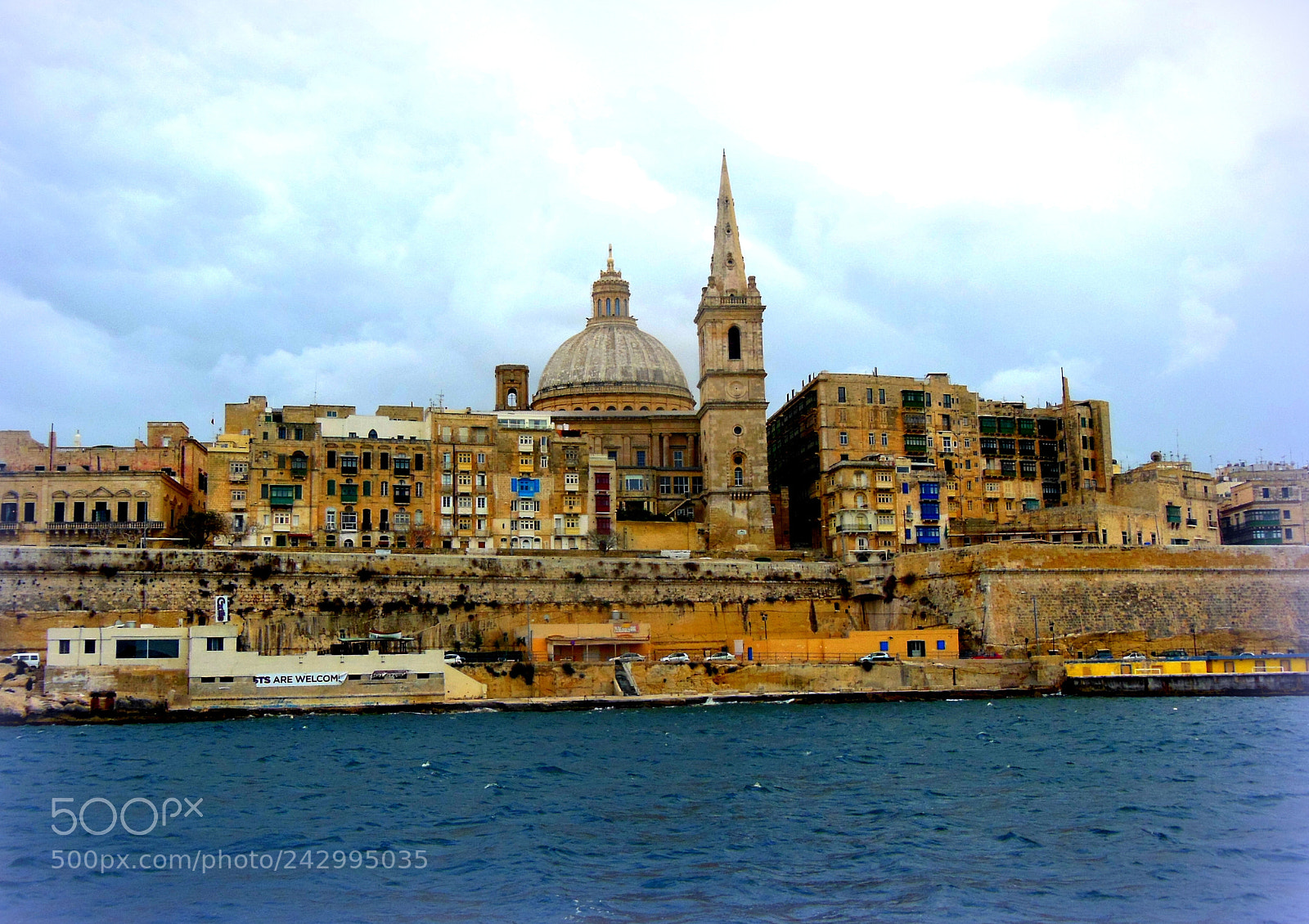 Nikon Coolpix S9300 sample photo. Valletta waterfront photography