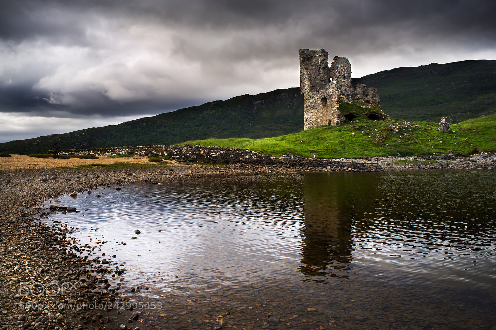 Fujifilm FinePix X100 sample photo. Ardvreck castle, loch assynt photography