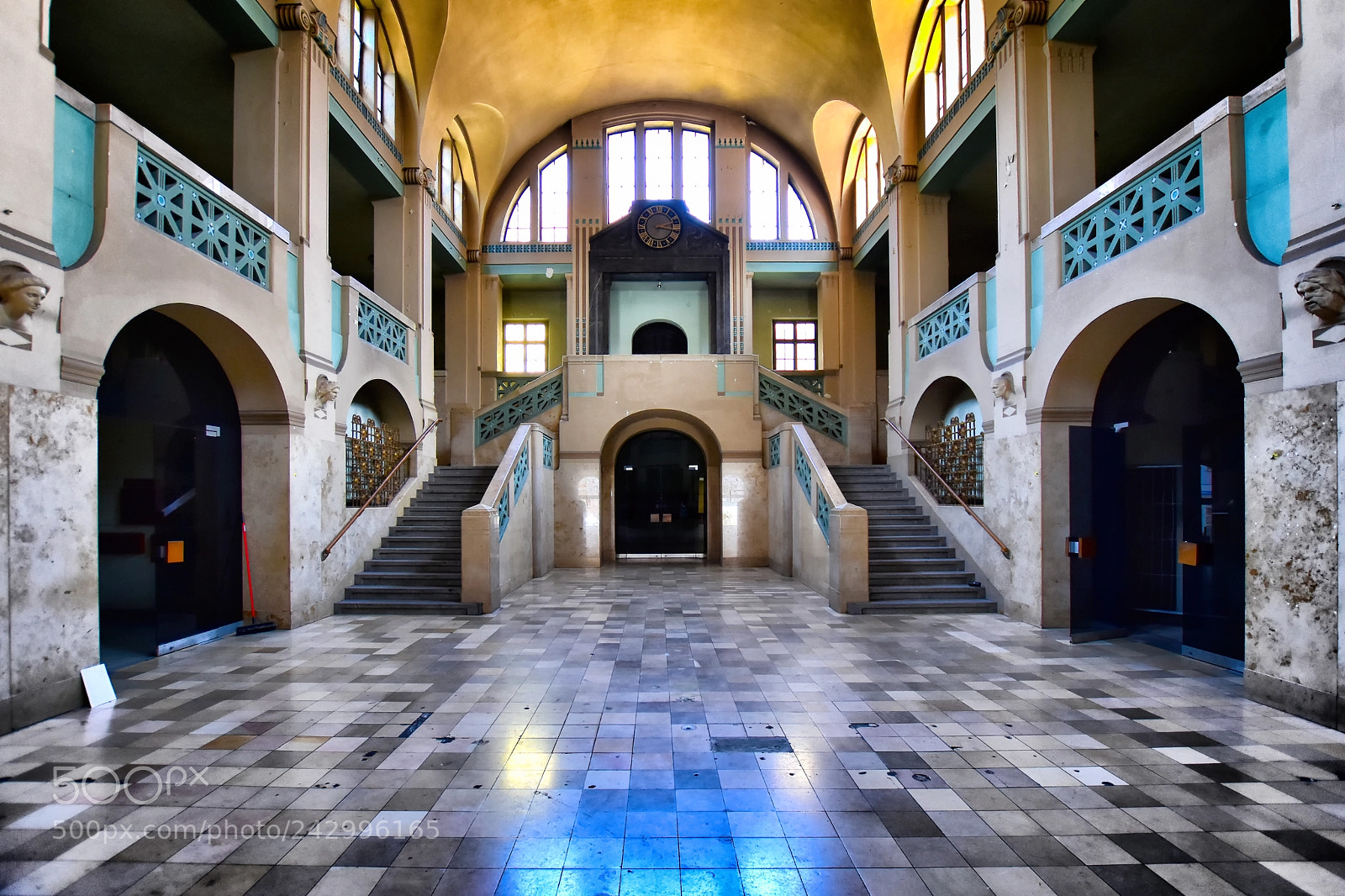 Nikon D7200 sample photo. Volksbad entrance hall photography