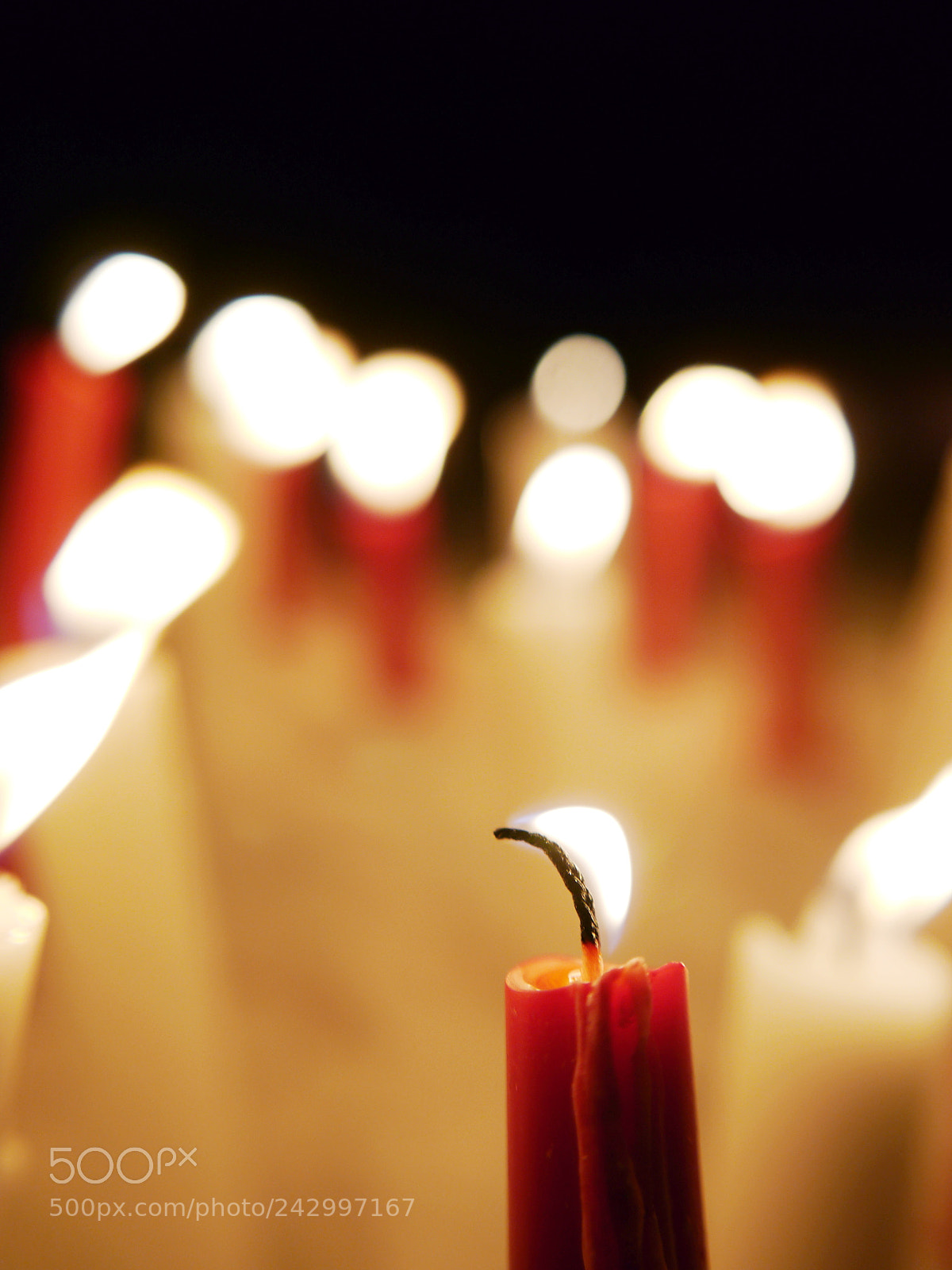 Panasonic Lumix DMC-GH2 sample photo. Candles in the snow photography