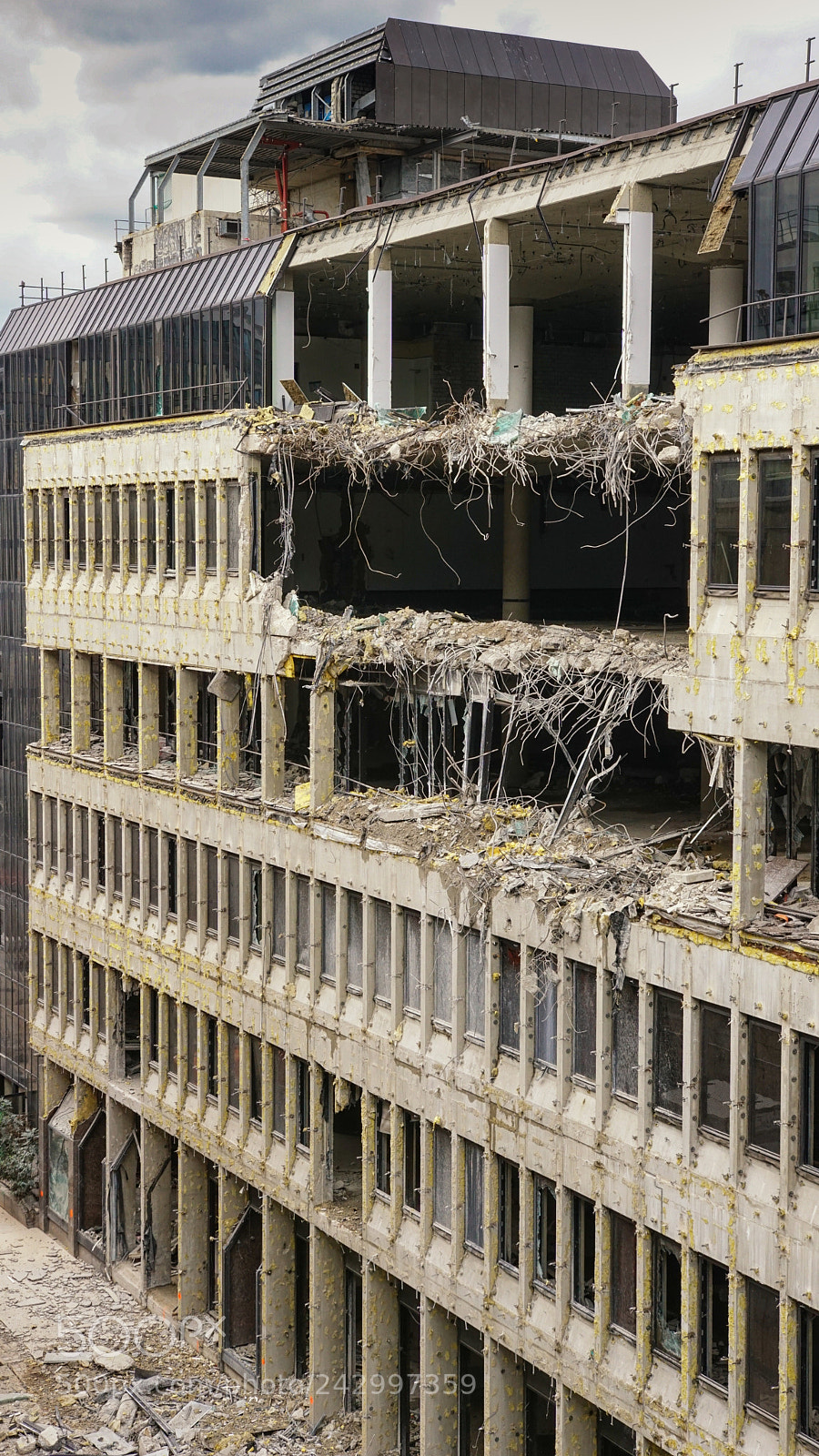 Sony ILCA-77M2 sample photo. Destruction of an office photography