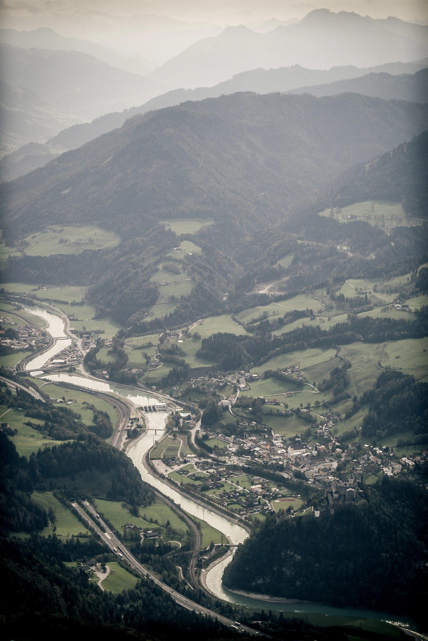 Pentax K100D sample photo. Meander river photography