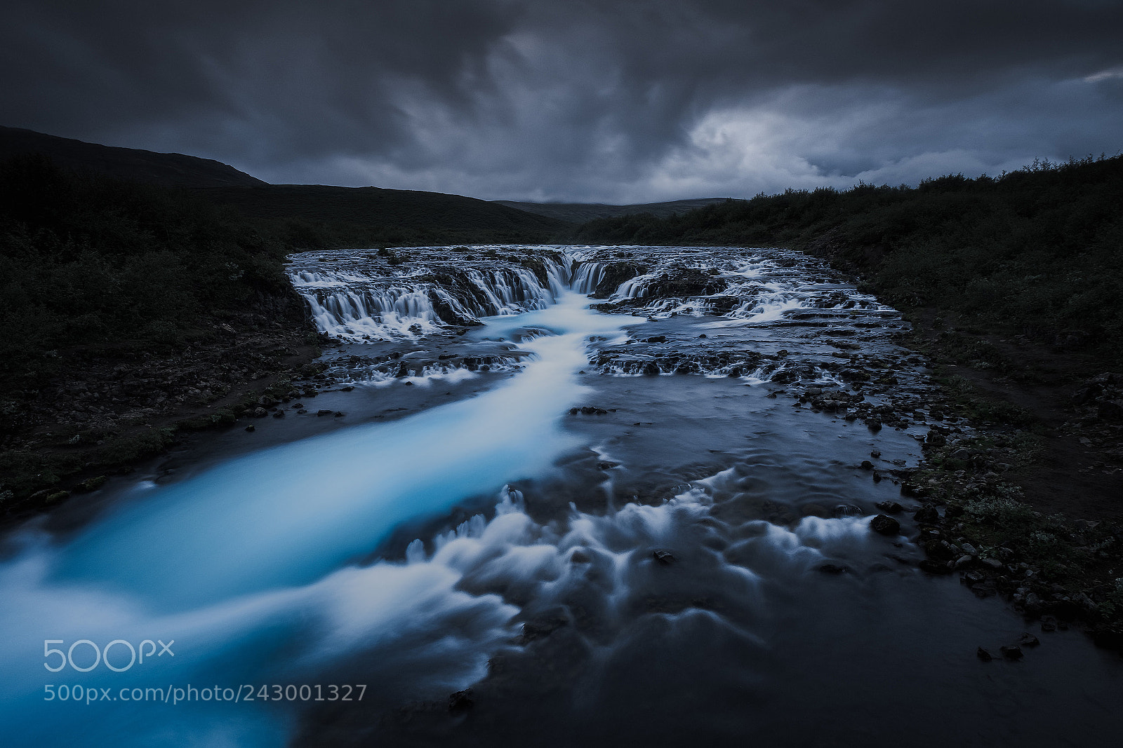 Fujifilm X-T2 sample photo. Bruarfoss at midnight photography