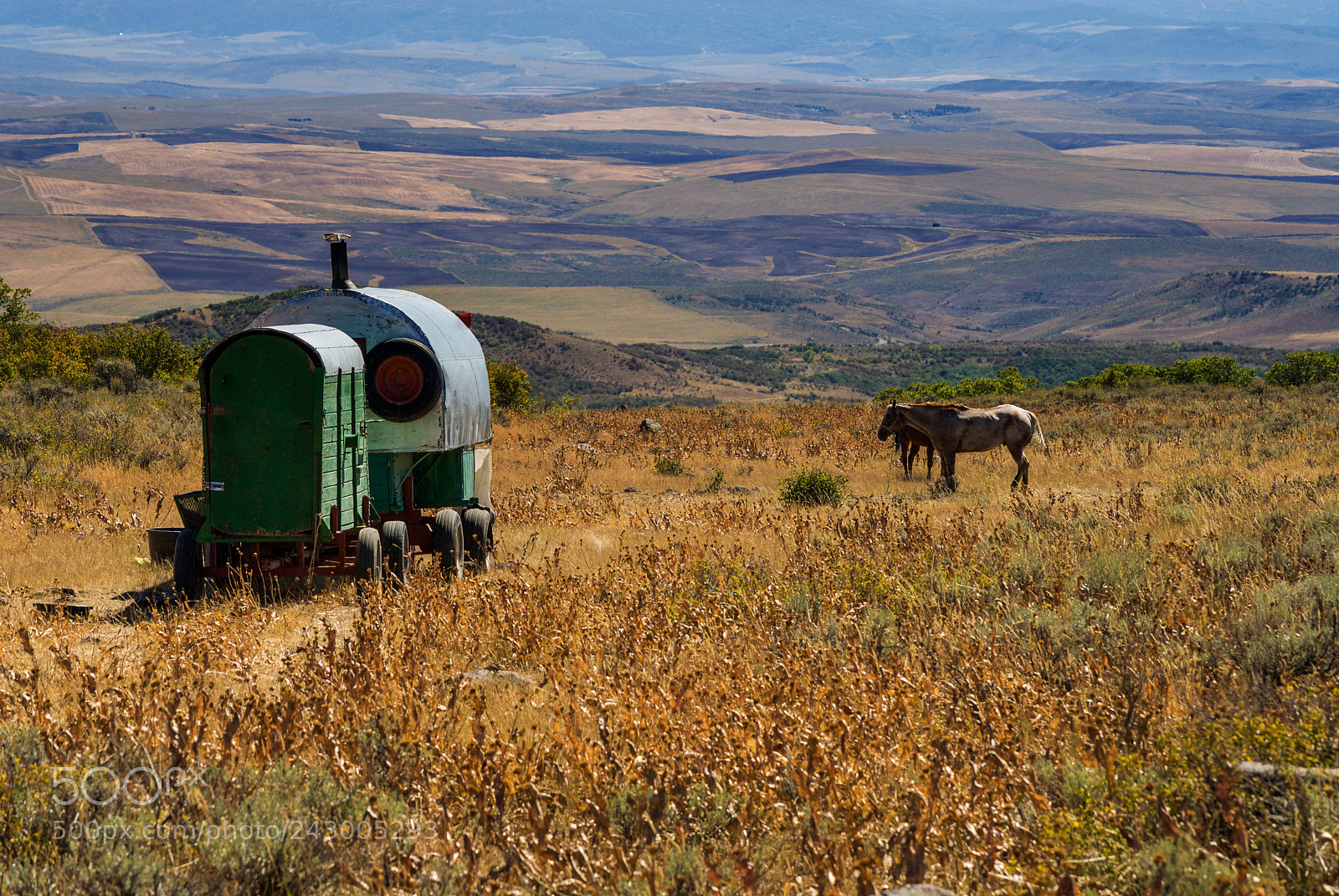 Nikon D200 sample photo. Sheepherder's wagon photography